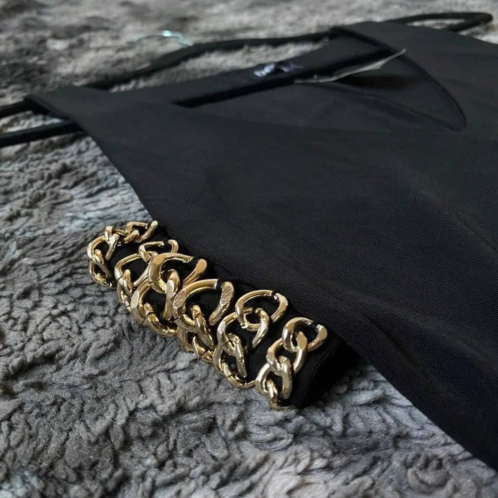 Bebe Chain Cutout Mini Dress